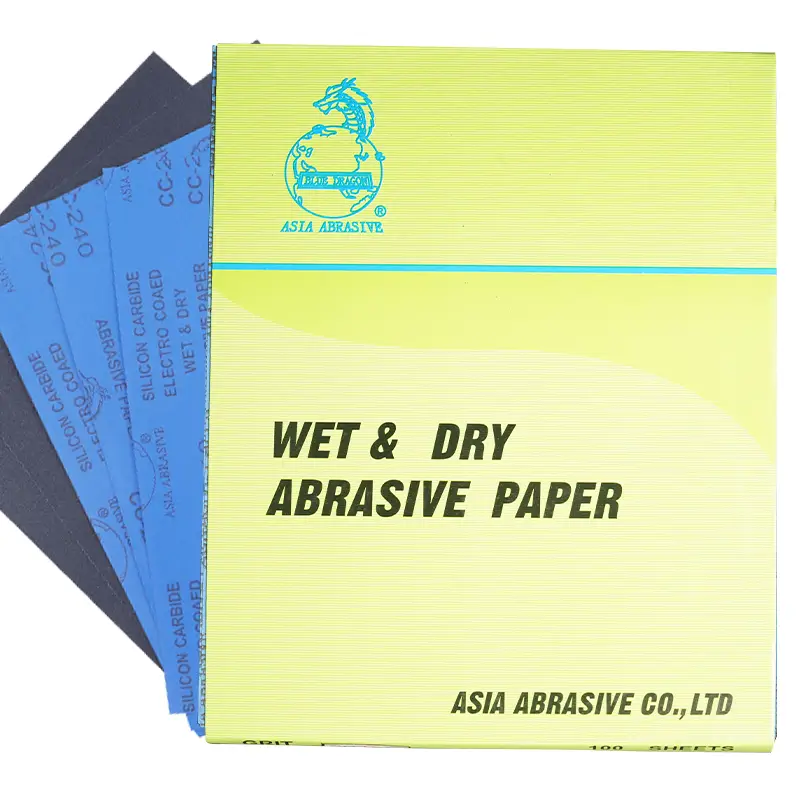 This is a picture of The blue sandpaper bib 120 for 3000 grit sandpaper for sandpaper grinder wet and dry abrasive sandpaper